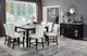 ACME Furniture Hussein 2-Piece Black/White Counter Height Chair Set-1