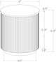 Coaster® Jason White End Table with Charcoal Base-2