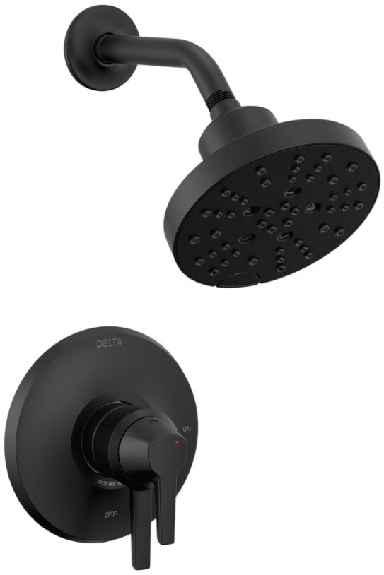 Delta Galeon® 17 Series Matte Black Shower Trim with H2OKinetic-0