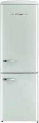 Unique® Appliances Classic Retro 12 Cu. Ft. Summer Mint Green Counter Depth Bottom Freezer Refrigerator-0