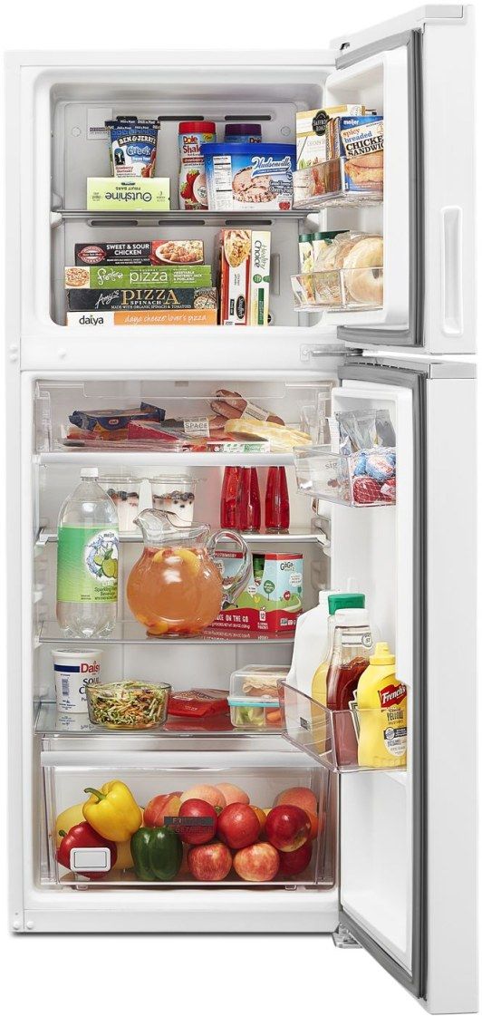 Whirlpool® 24" 11.6 Cu. Ft. White Counter Depth Top Freezer Refrigerator-3
