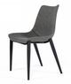 VIG Furniture Modrest Frasier 2-Piece Black/Gray Dining Chair Set-2
