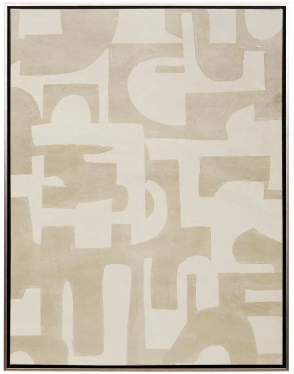 StyleCraft Tan Abstract Wall Art-0