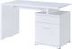 Coaster® Irving White 2-Drawer Office Desk With Cabinet -1