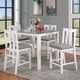 Furniture of America® Dunseith 5-Piece Gray/White Counter Table Set-1