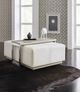 Hooker® Furniture Melange Bridged Cream Cocktail Table with Light Wood Base-1