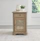 Liberty Furniture Magnolia Manor Weathered Bisque Chairside Table-1