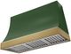 AGA Marquee 48" Cornwall Green Wall Mounted Range Hood  with Antique Brass Trim-0