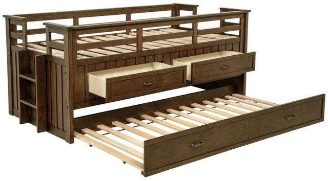 Coaster® Carlsbad Medium Brown Twin Captains Bed With Trundle -1