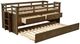 Coaster® Carlsbad Medium Brown Twin Captains Bed With Trundle -1