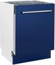 ZLINE Tallac Series 24" Blue Gloss Top Control Built In Dishwasher-2