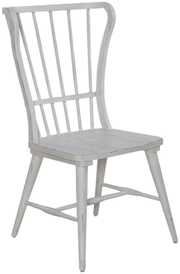 Liberty Furniture River Place 7-Piece Riverstone White/Tobacco Trestle Dining Set-3
