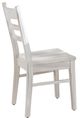 Sunny Designs™ Bayside Marble White Ladderback Chair with Wood Seat-0