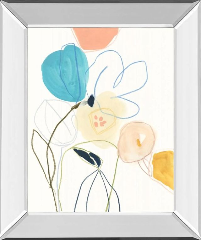 Classy Art Contour Garden III by June Erica Vess Mirror Framed Wall Art-0