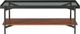 Riverside Furniture Lennox Black Cocktail Table with Rosewood Base-1