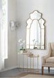 A & B Home 2-Piece  Glass Top Gold Side Table Set-3