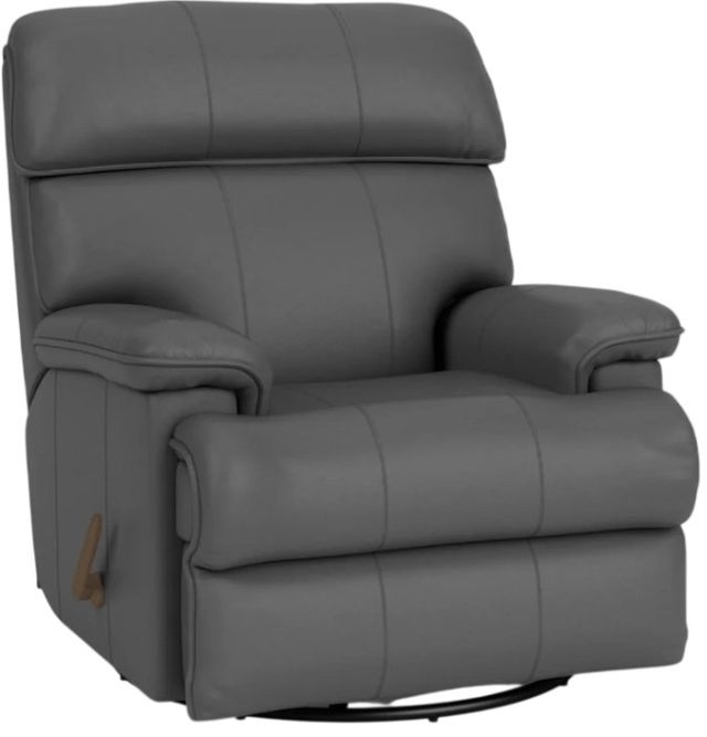 Flexsteel® Customizable Geneva Leather Manual Swivel Gliding Recliner-2
