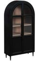 Elements International Taurus Flat Black Bookcase-0