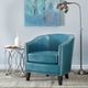 Olliix by Madison Park Blue Fremont Barrel Arm Chair-4
