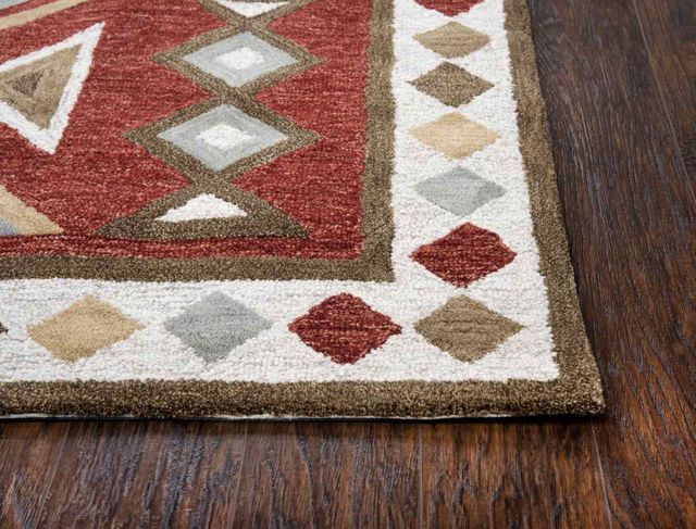 Rizzy Home Mesa Red 10'x13' Rectangular Rug-2