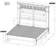 International Furniture Direct Parota Brown California King Panel Bed-2