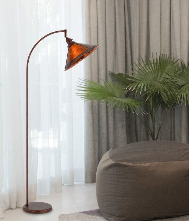 Cal® Lighting & Accessories Downbridge Rust Floor Lamp-3