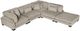 Homelegance® Traverse 5-Piece Taupe One-Arm Modular Sectional with Ottoman-0