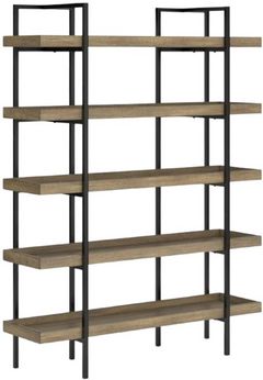 Signature Design by Ashley® Montia Gunmetal/Light Brown Bookcase
