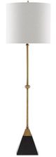 Currey & Company Recluse Vintage Brass/Black Table Lamp-1