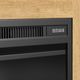 Elements International Rosalie Natural 71" TV Console with Fireplace Insert -5