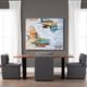 Crestview Collection Fletcher Brown Dining Table with Black Base-1