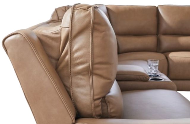 Signature Design by Ashley® DeepWakes 6-Piece Caramel Right-Arm Facing Power Reclining Sectional and Chaise-3