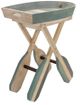 Sagebrook Home Wood Blue Boat Accent Table-2
