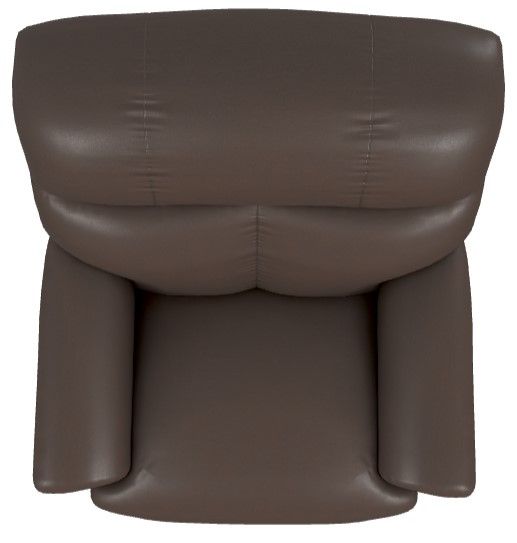 La-Z-Boy® Reed Walnut Leather Power Rocking Recliner with Headrest-4