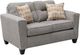 Fusion Furniture Everleigh Taupe Loveseat-0