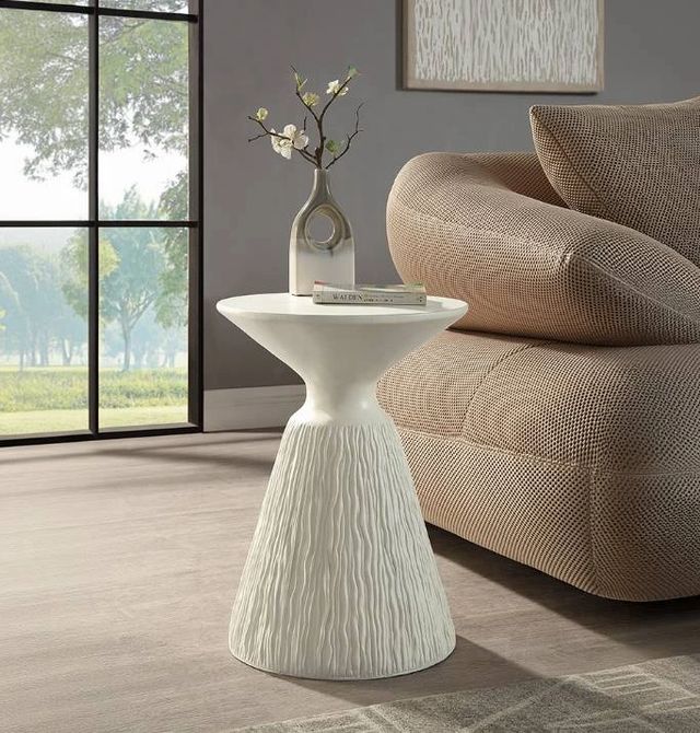 ACME Furniture Duane Natural White Accent Table-1