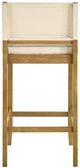 Armen Living Yaneli 3-Piece Amber Glow/White Barstool Set-4