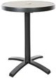 CabanaCoast® Customizable Bay Aluminum/Wood 24" Round Outdoor Dining Table-0