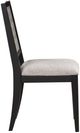 Coaster® Elodie 2-Piece Black/Dove Grey Upholstered Dining Side Chair Set-3