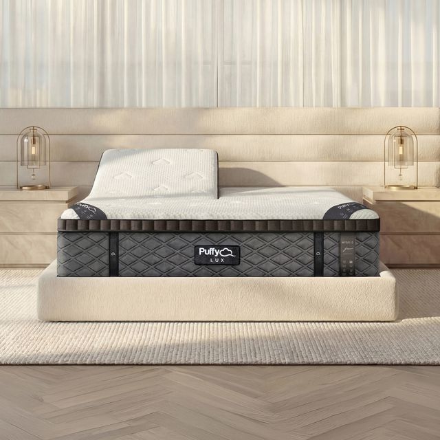 Puffy Lux 12" Hybrid Plush Pillow Top Split Head King Mattress in a Box-3