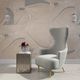 TOV Furniture Julia Gray Velvet Channel Tufted Wingback Accent Chair-1