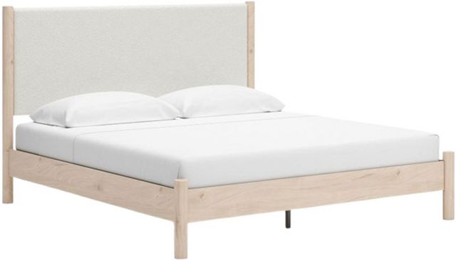 Signature Design by Ashley® Cadmori Two-Tone Queen Upholstered Panel Bed