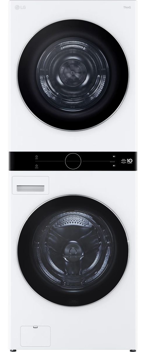 LG White Electric Laundry Center, 5.0 Cu. Ft. Washer and 7.8 Cu. Ft. Dryer Set-0