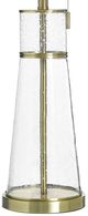 Stylecraft Clear Seeded and Antique Brass Table lamp-3
