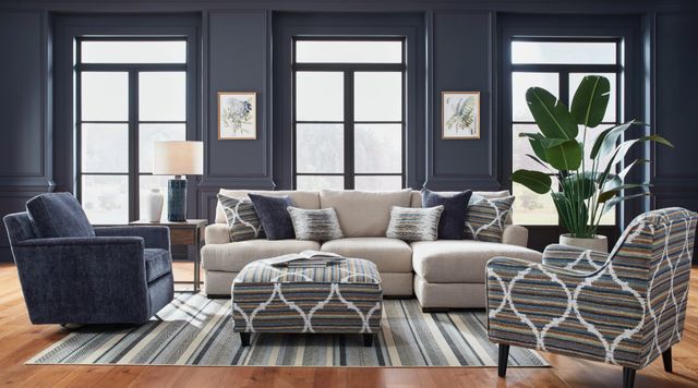 Fusion Furniture Nathan 2-Piece Porcelain Right-Arm Facing Sectional and Chaise-1