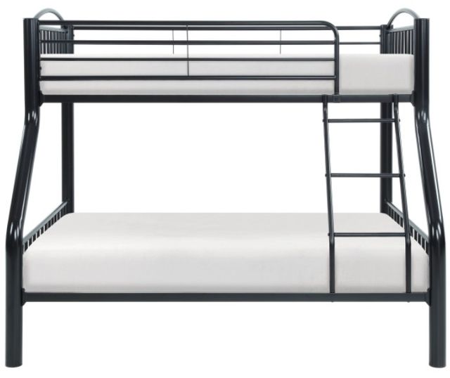Mazin Furniture Beckett Black Twin Over Full Bunk Bed-1