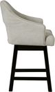 Signature Design by Ashley® Tallenger Brown/Linen Upholstered Swivel Bar Stool -2