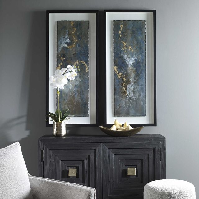 Uttermost® 2-Piece Glimmering Agate Abstract Prints Set-1