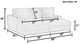 iAmerica Marshmallow Chocolate 2pc Double Chaise-1