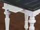 Sunny Designs™ European Cottage White End Table with Brown Top-2